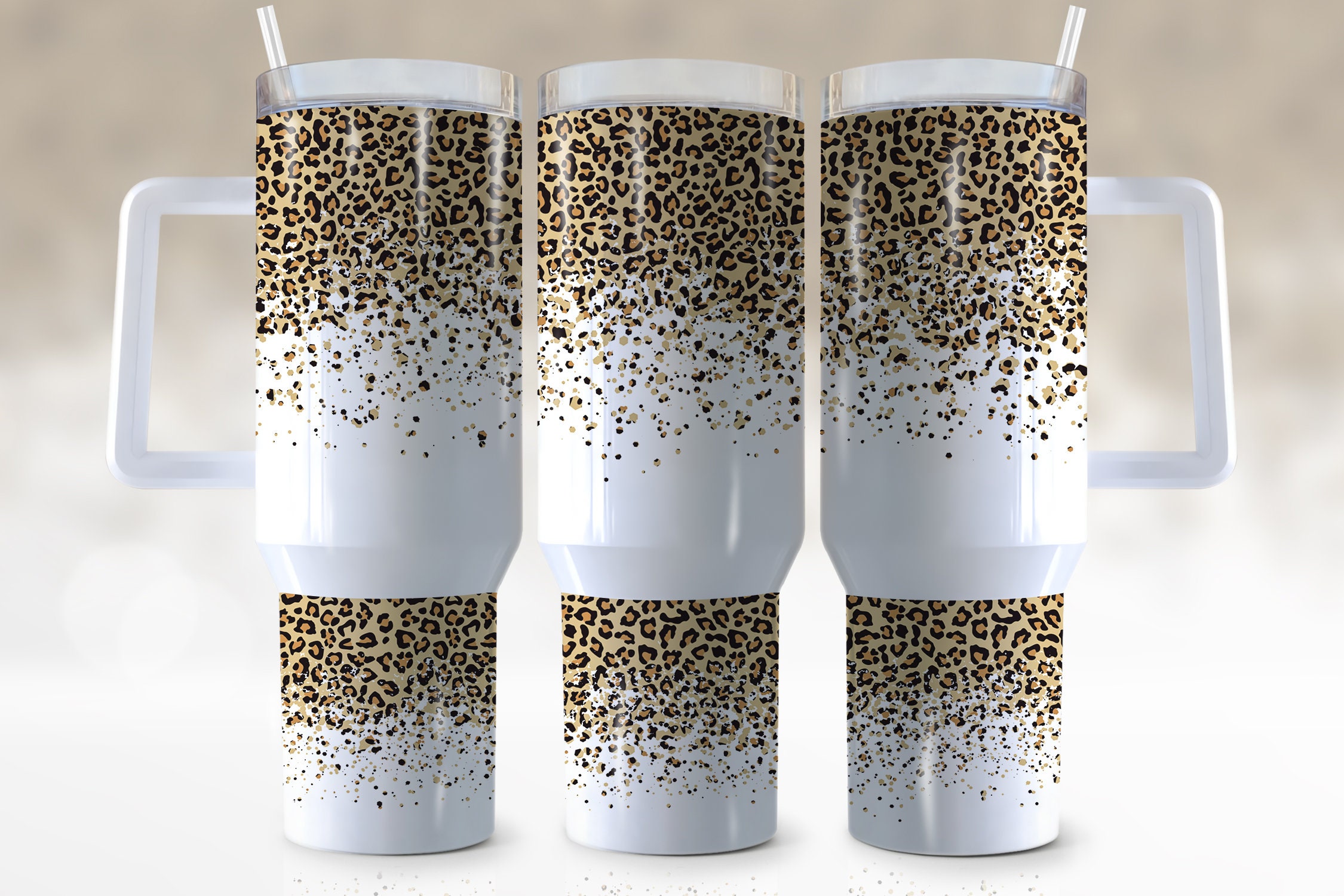 Leopard Cheetah Print Custom Stanley Cup 40 oz 30 oz Tumbler With HandleTVC2301946
