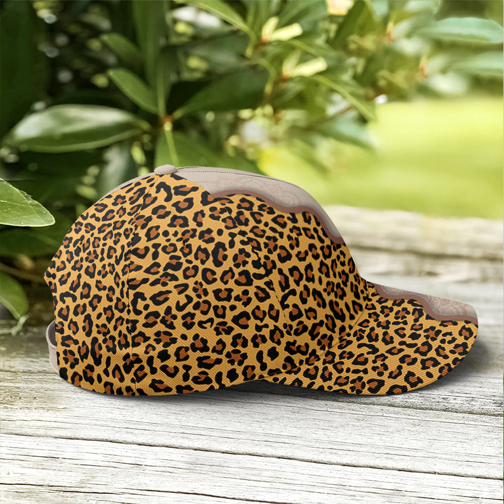 Leopard Crossover Faith Mandala Style Baseball Cap Trucker Hats Custom Hats Gifts For Men & Women
