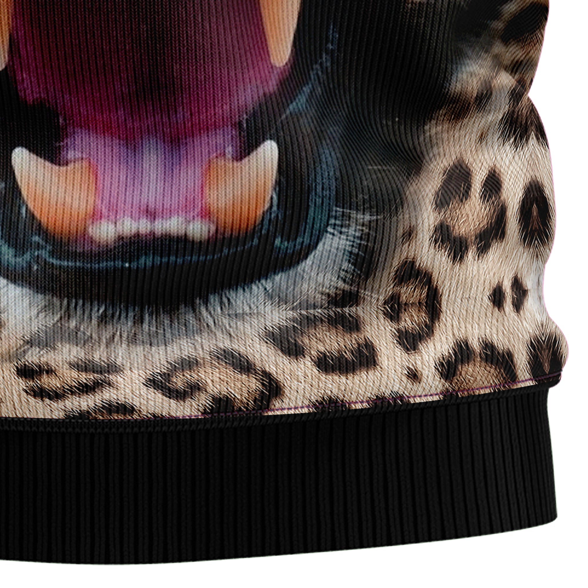 Leopard Cute Face Ugly Christmas Sweater - Image 5