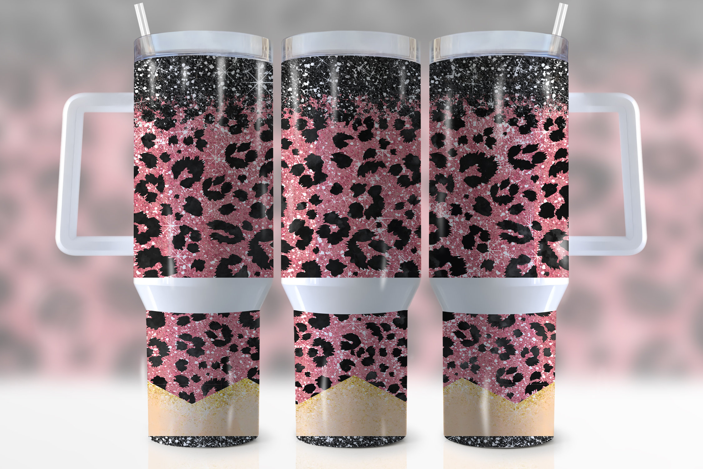 Leopard Print Glitter Pencil Back To School Custom Stanley Cup 40 oz 30 oz Tumbler With HandleTVC2301948