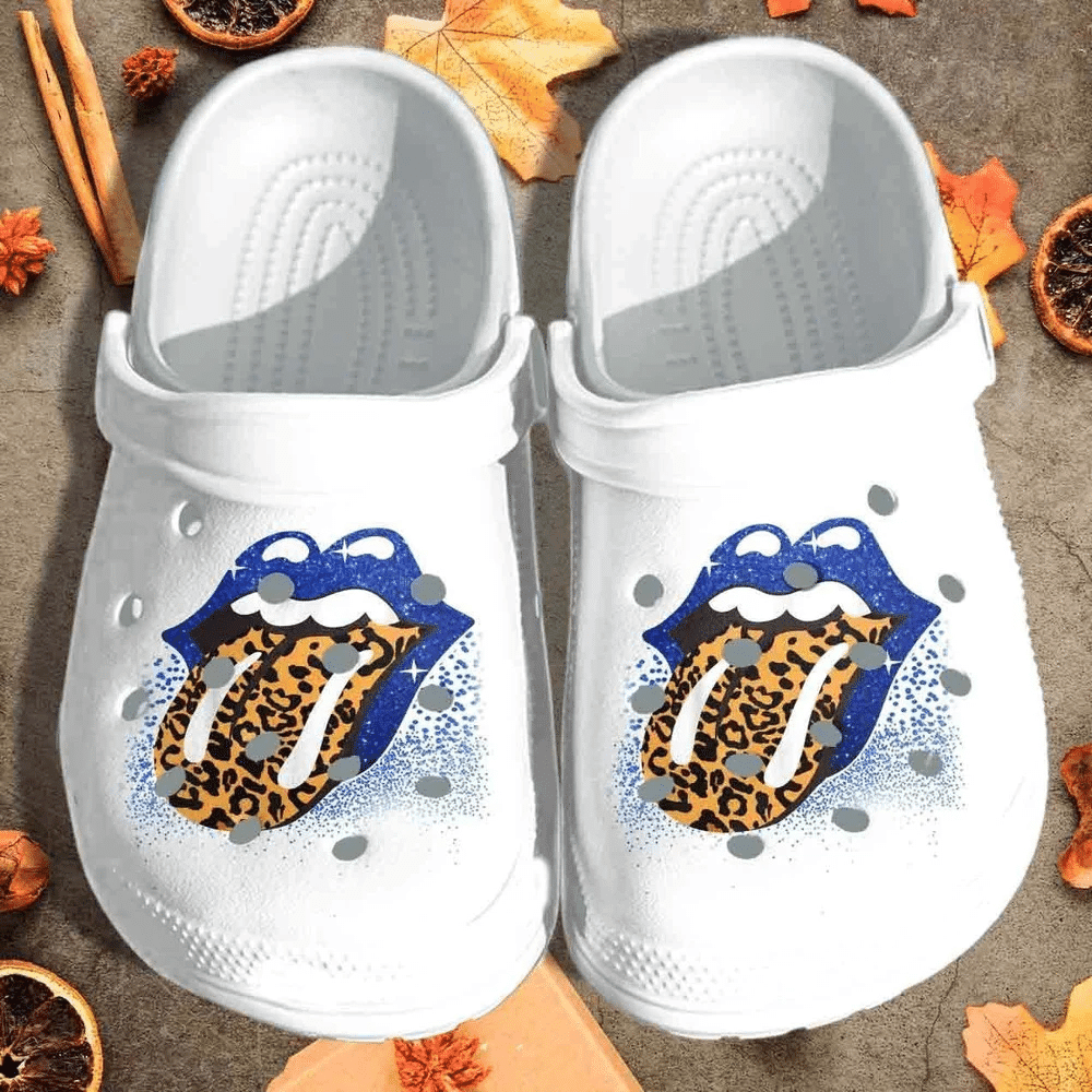 Leopard Tongue Gift For Lover Rubber clog Shoes Comfy Footwear