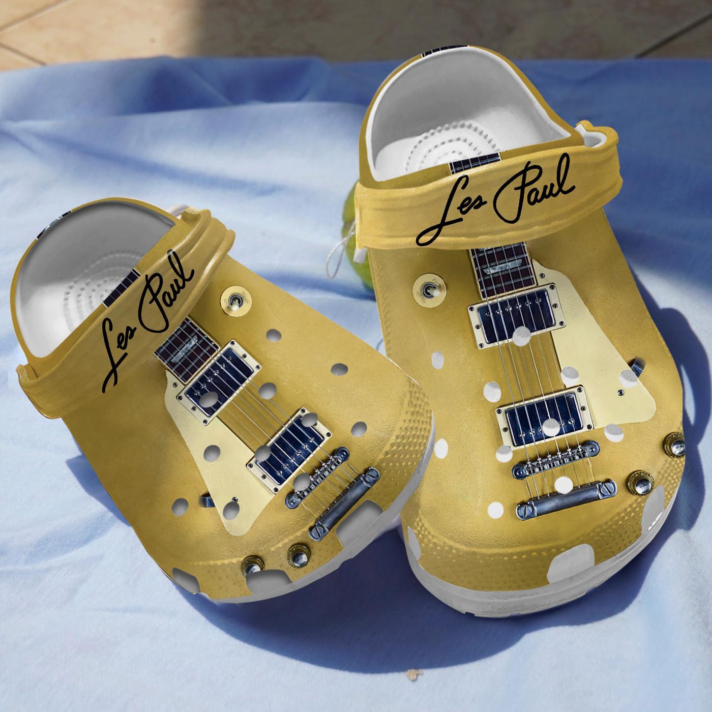 Les Paul Guitar Crocs Crocband Clogs Shoes Comfortable For Men Women and Kids