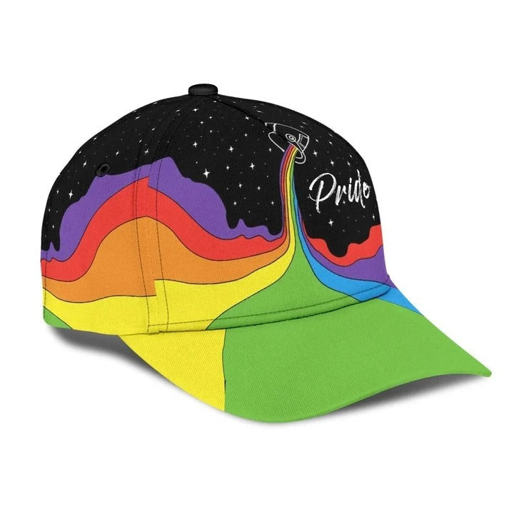 Lesbian classic cap, I Find Happiness In Rainbow Lgbt Printing Baseball Cap Hat Trucker Hats Custom Hats Gifts For Men & Women