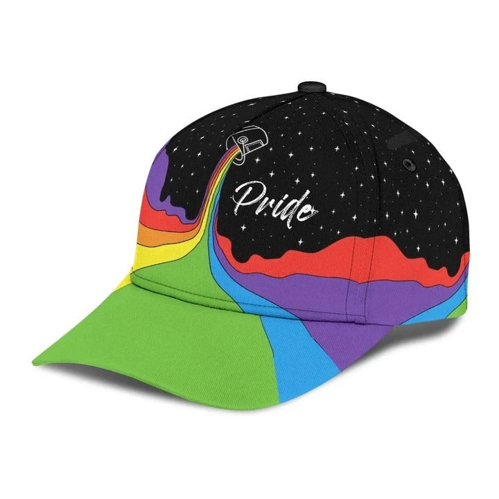 Lesbian classic cap, I Find Happiness In Rainbow Lgbt Printing Baseball Cap Hat Trucker Hats Custom Hats Gifts For Men & Women