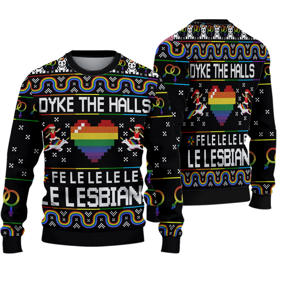 Lesbians Ugly Christmas Sweater