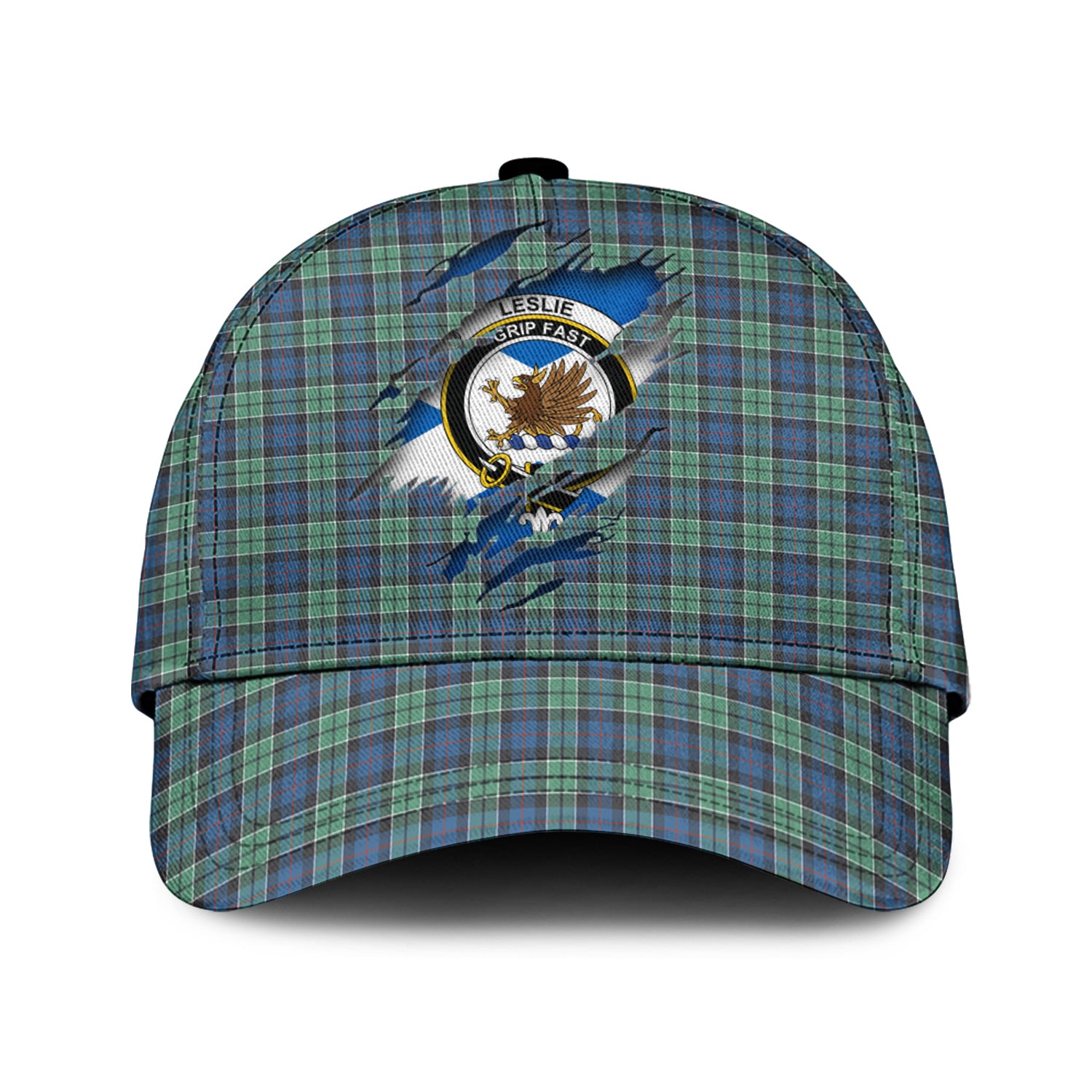 Leslie Hunting Ancient Tartan Plaid Cap, Family Crest In Me Style Tartan Baseball Cap TS23 Trucker Hats Custom Hats Gifts For Men & Women
