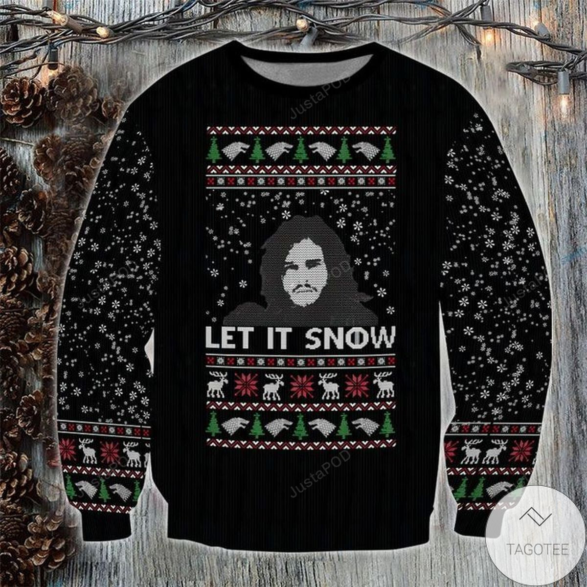 Let It Snow For Unisex Ugly Christmas Sweater Adult 3D Funny Matching for family