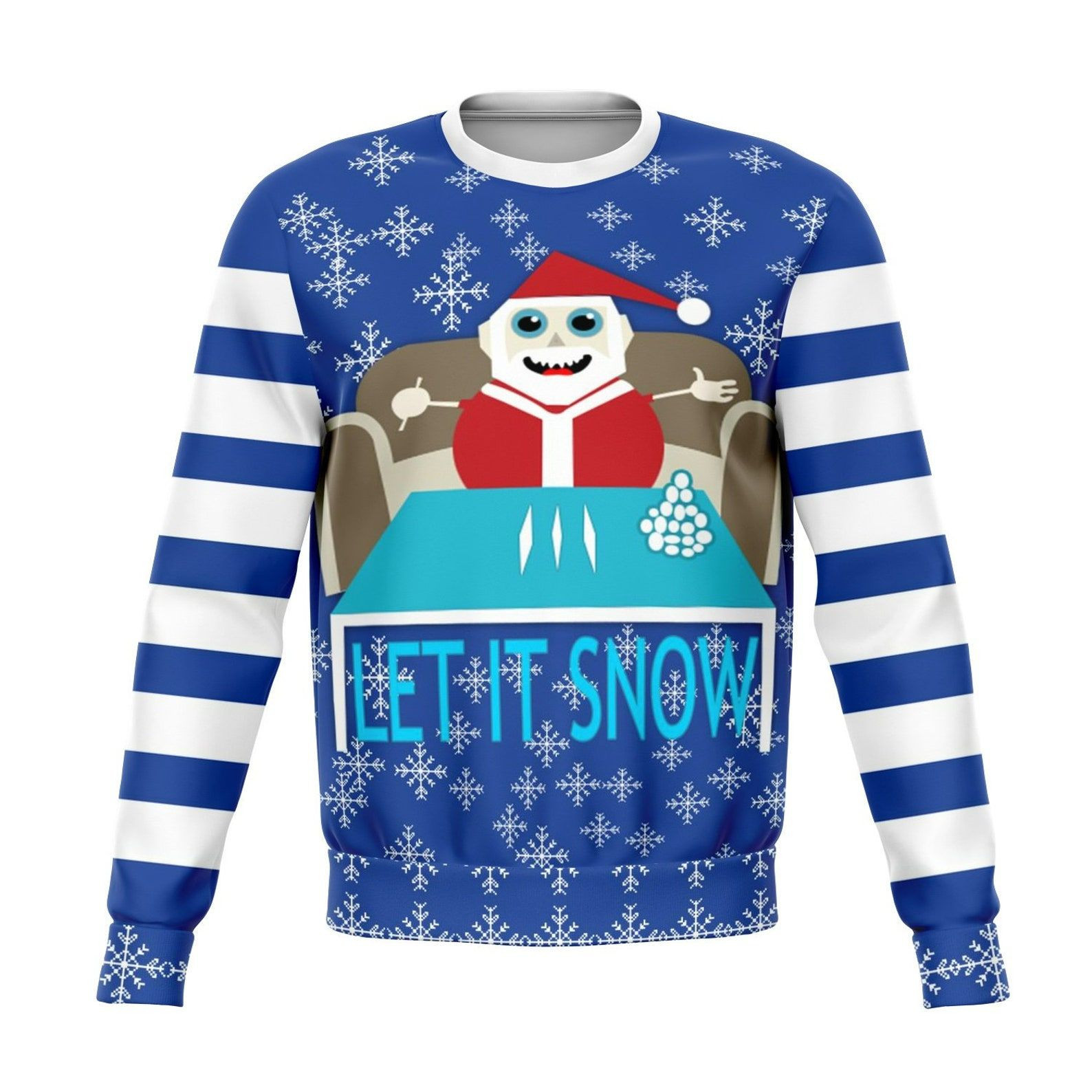 Let It Snow Offensive Ugly Christmas Sweater Adult 3D Funny Matching for family