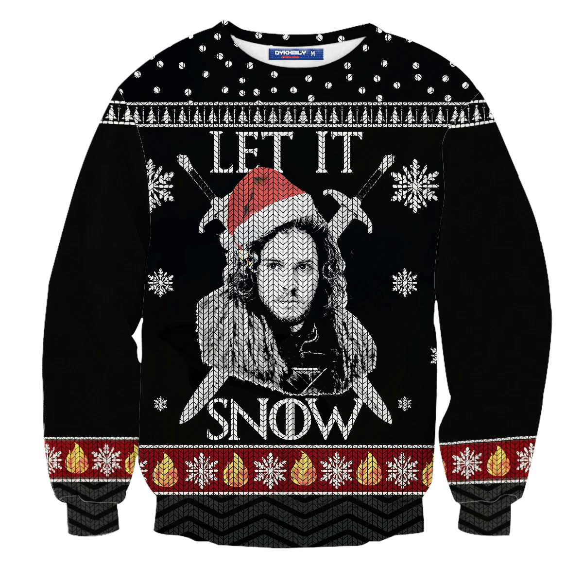 Let It Snow Ugly Christmas Sweater Adult 3D Funny Matching for family