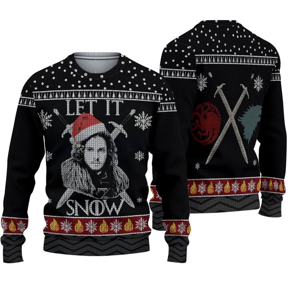 Let It Snow Wool Knitted Sweater