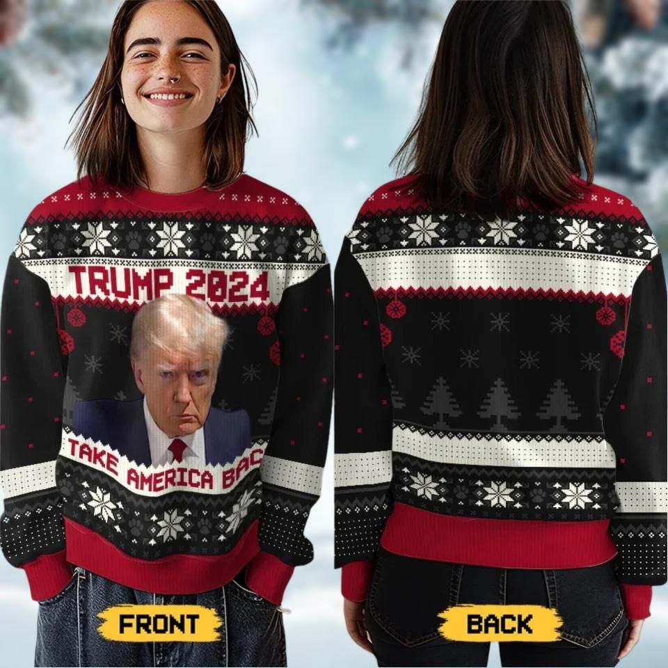 Let's Build A Bright Future Together Ugly Sweater, Trump 2024 Election