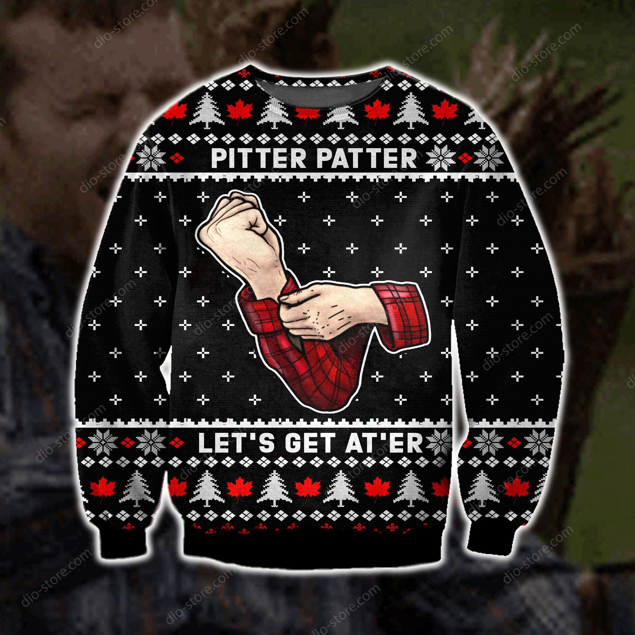Lets Get After Ugly Christmas Sweater Adult 3D Funny Matching for family