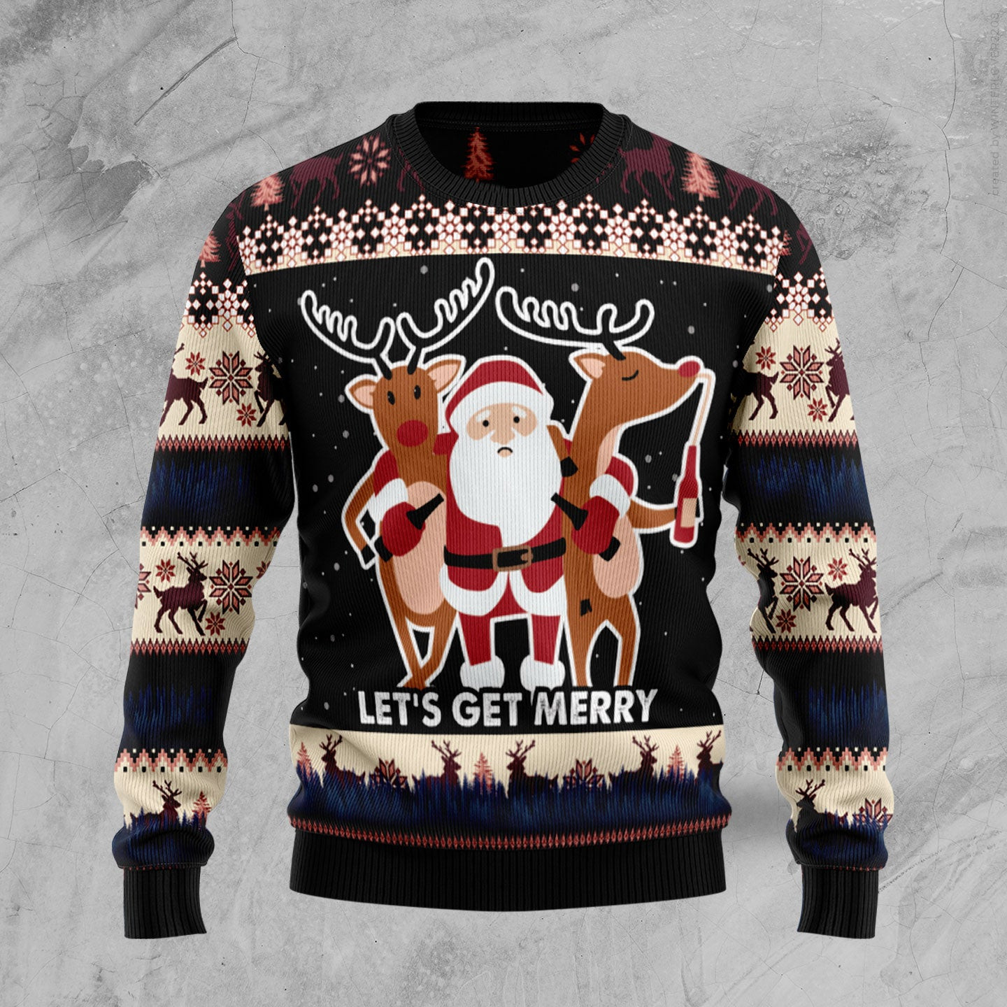 Let's Get Merry Ugly Christmas Sweater