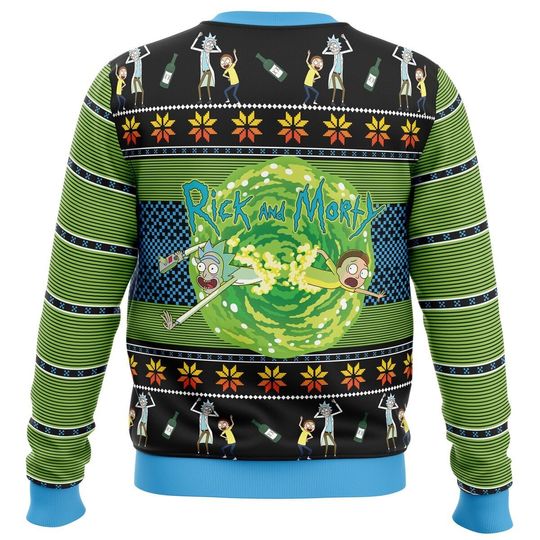 Let's get schwif! Rick and Rickandmorty Ugly Christmas Sweater, Christmas Gift - Image 8