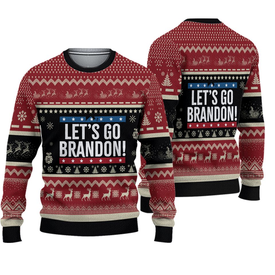 Let's Go Brandon Ugly Christmas Sweater, Ugly Christmas Sweater