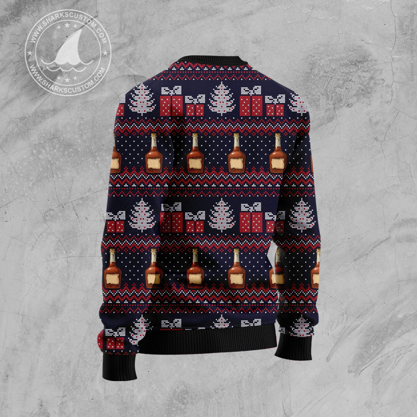 Let'S Put The Rum-In-Pa-Rum Pum Pum Pum Ugly Christmas Sweater Adult 3D Funny Matching for family - Image 2
