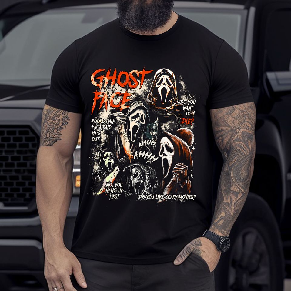 Let's Watch Scary Movie Tshirt, Fall Horror Movie