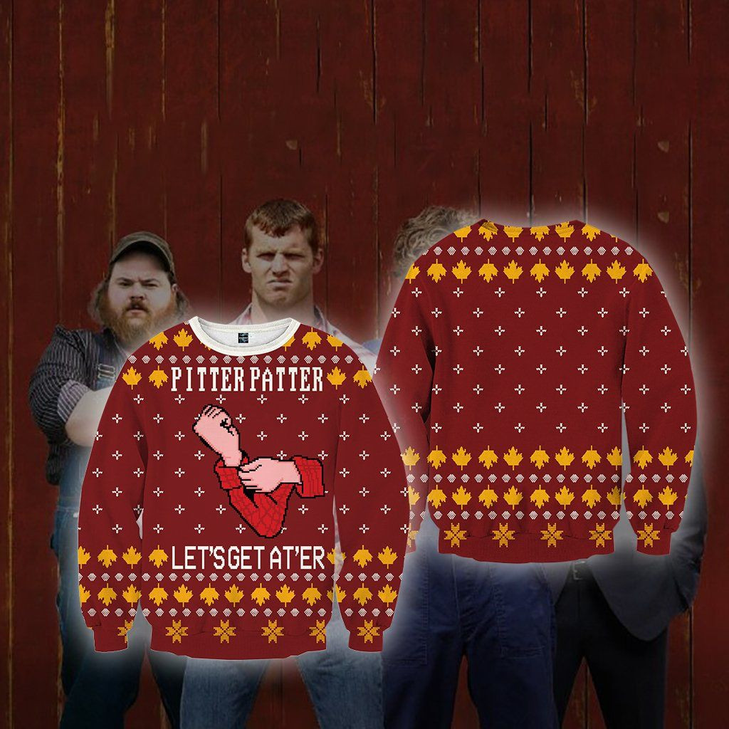 Letterkenny Knitting Style For Unisex Ugly Christmas Sweater Adult 3D Funny Matching for family