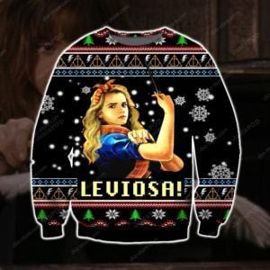 Leviosa Ugly Christmas Sweater Adult 3D Funny Matching for family