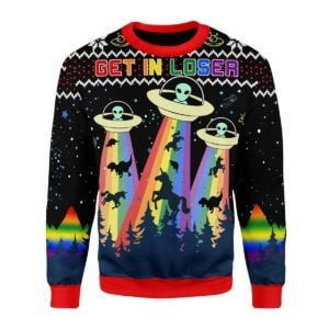 Lgbt Alien Ugly Christmas Sweater Adult 3D Funny Matching for family