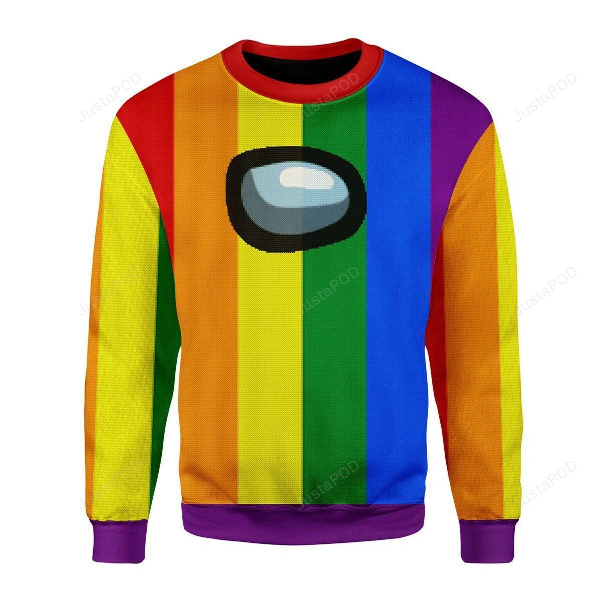 Lgbt Among Us Ugly Christmas Sweater Adult 3D Funny Matching for family