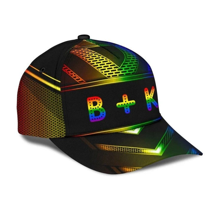 Lgbt Baseball 3D Cap, B Plus K Lgbt Printing Baseball Cap Hat Trucker Hats Custom Hats Gifts For Men & Women