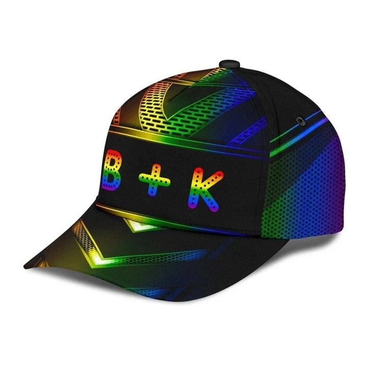 Lgbt Baseball 3D Cap, B Plus K Lgbt Printing Baseball Cap Hat Trucker Hats Custom Hats Gifts For Men & Women