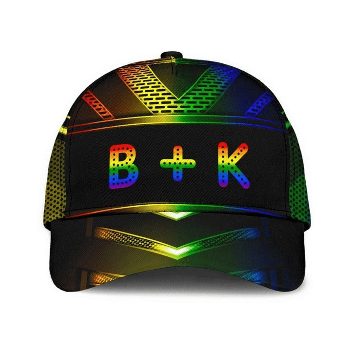 Lgbt Baseball 3D Cap, B Plus K Lgbt Printing Baseball Cap Hat Trucker Hats Custom Hats Gifts For Men & Women
