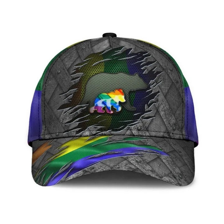 LGBT Cap Fight For Rights Pride LGBTQ Printing Baseball Cap Hat, Gay Pride Accessories Trucker Hats Custom Hats Gifts For Men & Women