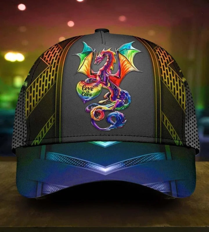 Lgbt Cap, Lgbt Pride Crack All Over Printing 3D Baseball Cap Hat Trucker Hats Custom Hats Gifts For Men & Women