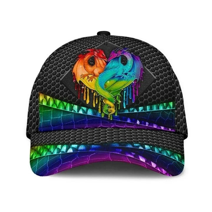 LGBT Cap Love Is Love Dragon Ripped Jean Background LGBT Baseball Cap Hat, Gay Pride Accessories Trucker Hats Custom Hats Gifts For Men & Women