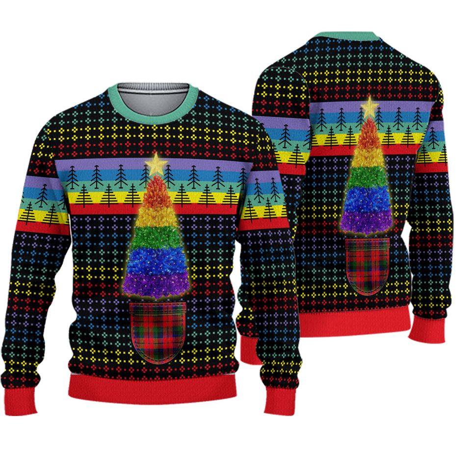 Lgbt Christmas Tree Ugly Christmas Sweater