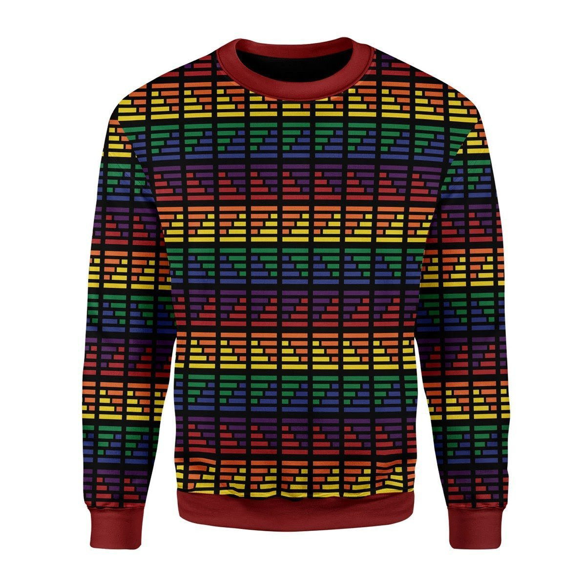 LGBT Flag Ugly Christmas Sweater Adult 3D Funny Matching for family
