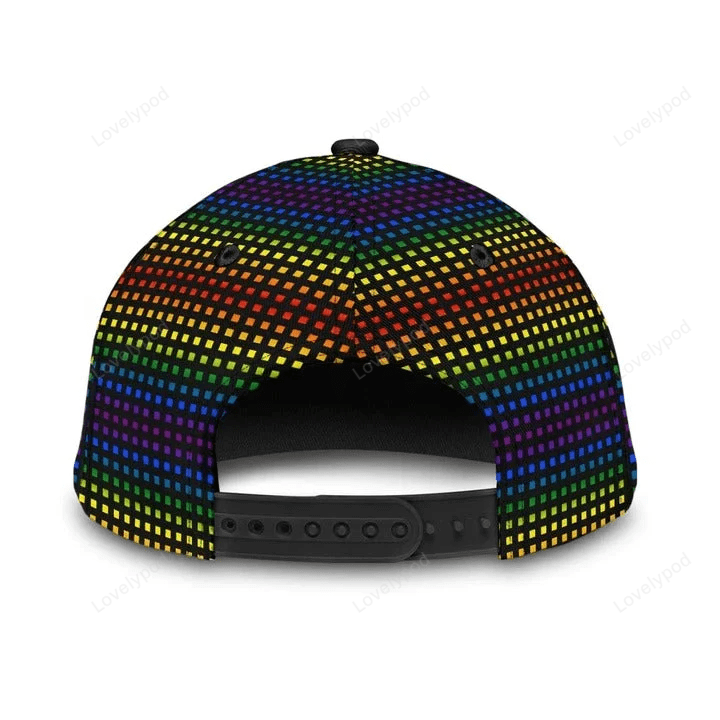LGBT Pride All Over Printed Baseball Cap, Couple Gaymer Baseball Cap Hat, Lesbian Pride Accessories Trucker Hats Custom Hats Gifts For Men & Women