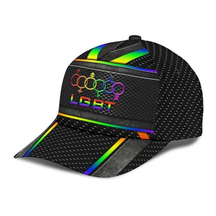 LGBT Pride Baseball Classic Cap, Fascinating Proud LGBT Pride Printing Baseball Cap Hat, Pride Gifts Trucker Hats Custom Hats Gifts For Men & Women