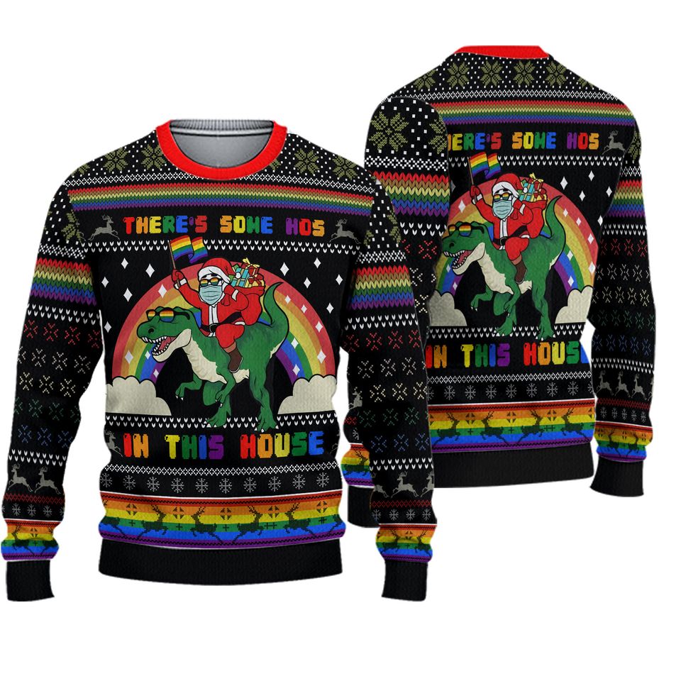 LGBT Santa Ugly Christmas Sweater, Christmas Ugly Sweater