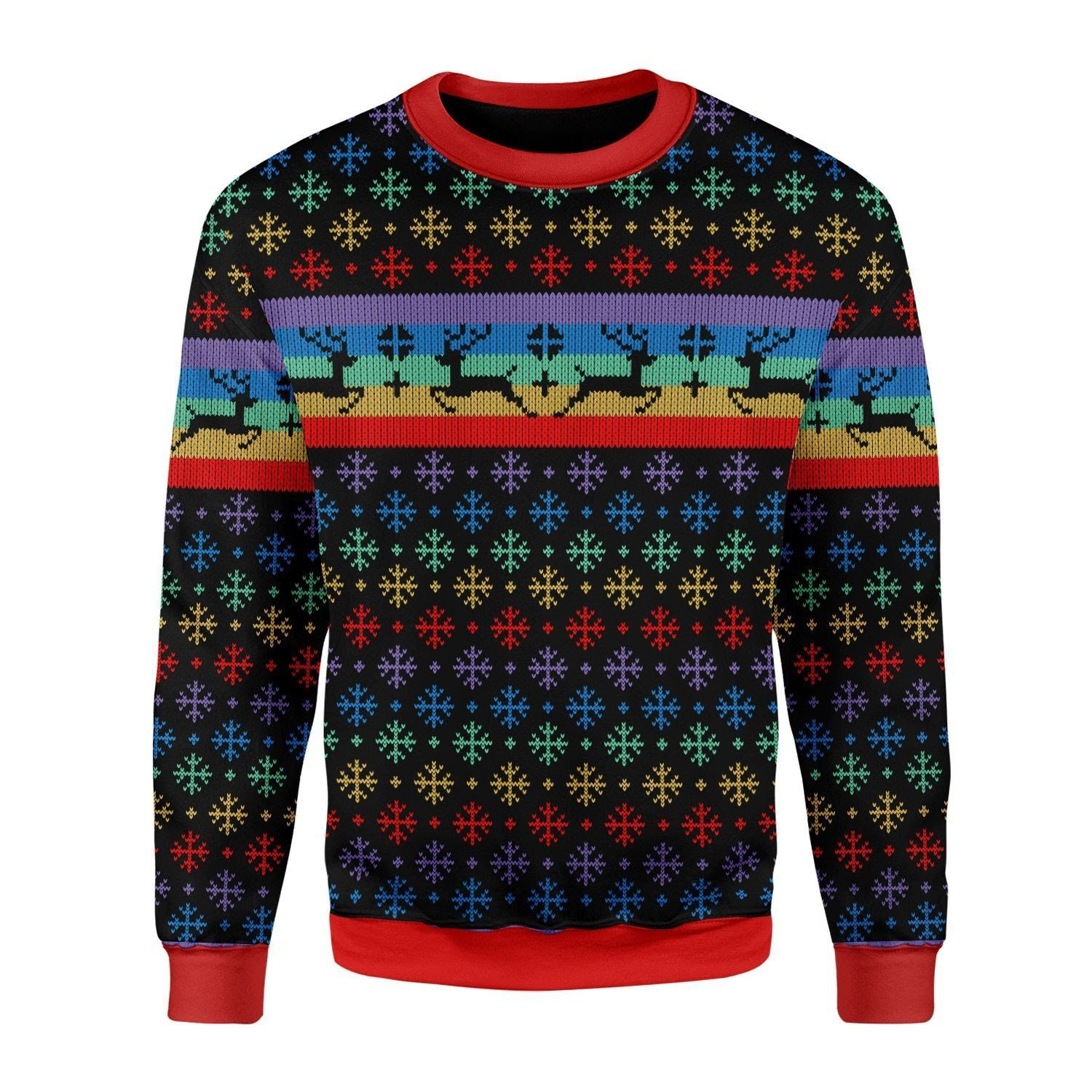LGBT Ugly Christmas Sweater Adult 3D Funny Matching for family