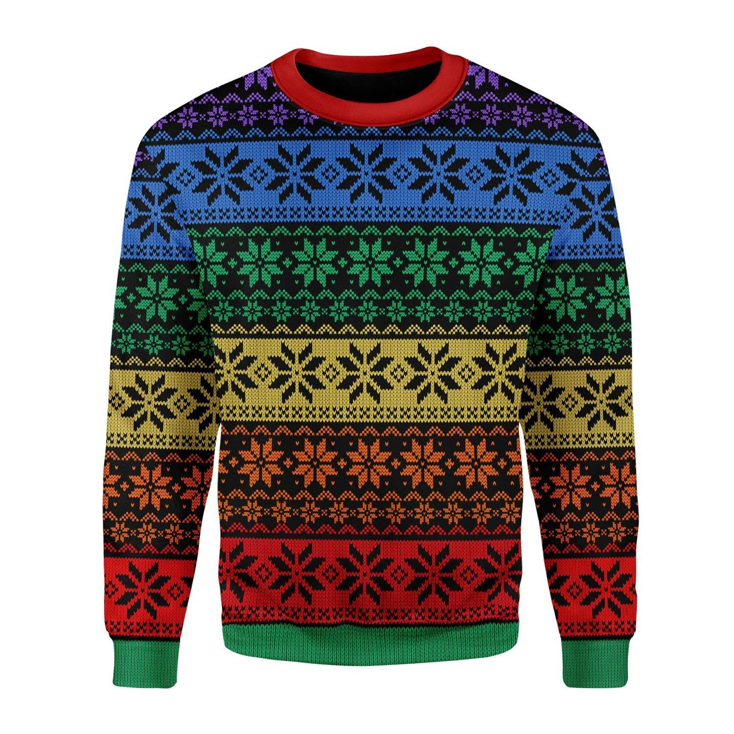 LGBT Ugly Christmas Sweater Adult 3D Funny Matching for family