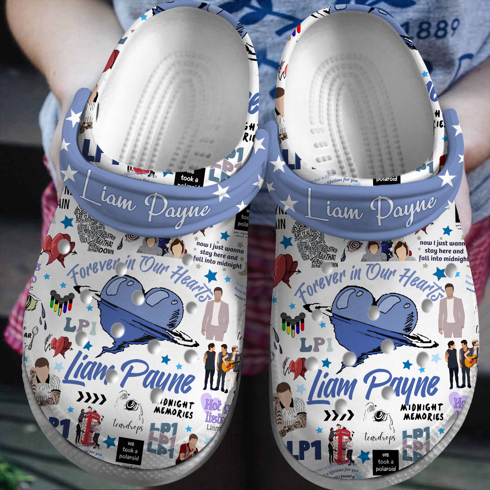 Liam Payne Music Crocs Crocband Clogs Shoes Comfortable For Men Women and Kids