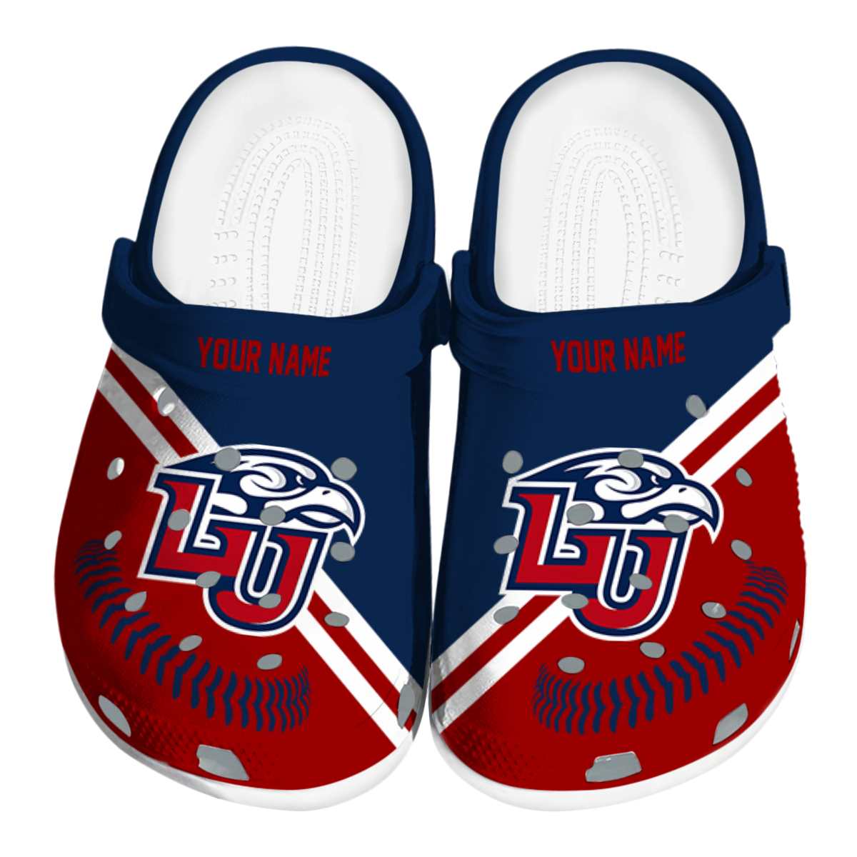 Liberty Flames NCAA Sport Crocs Crocband Clogs Shoes Comfortable For Men Women and Kids