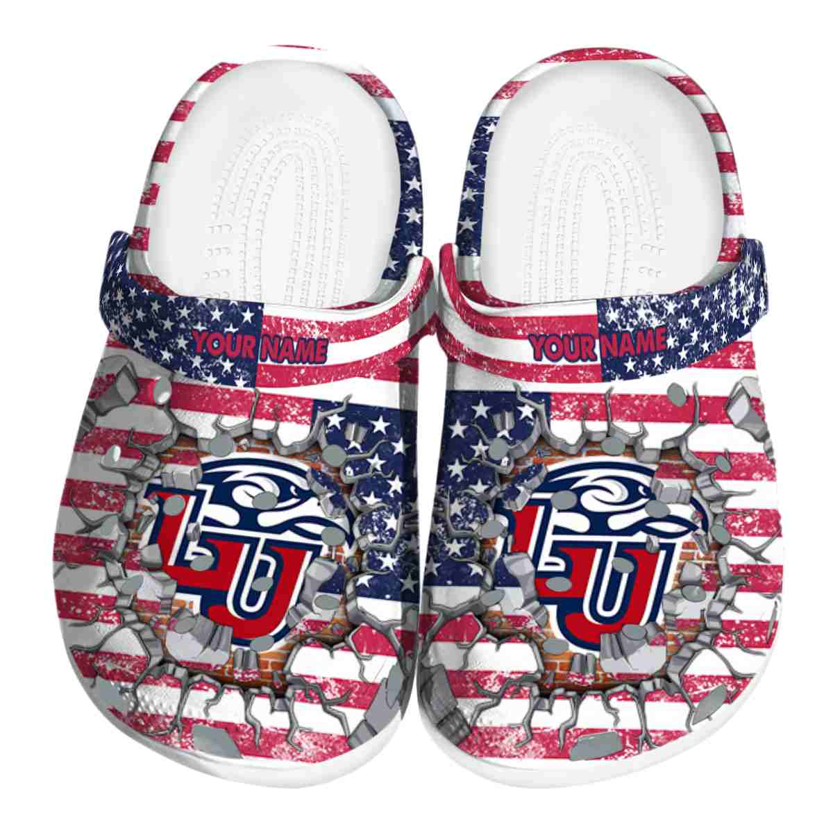 Liberty Flames NCAA Sport Crocs Crocband Clogs Shoes Comfortable For Men Women and Kids
