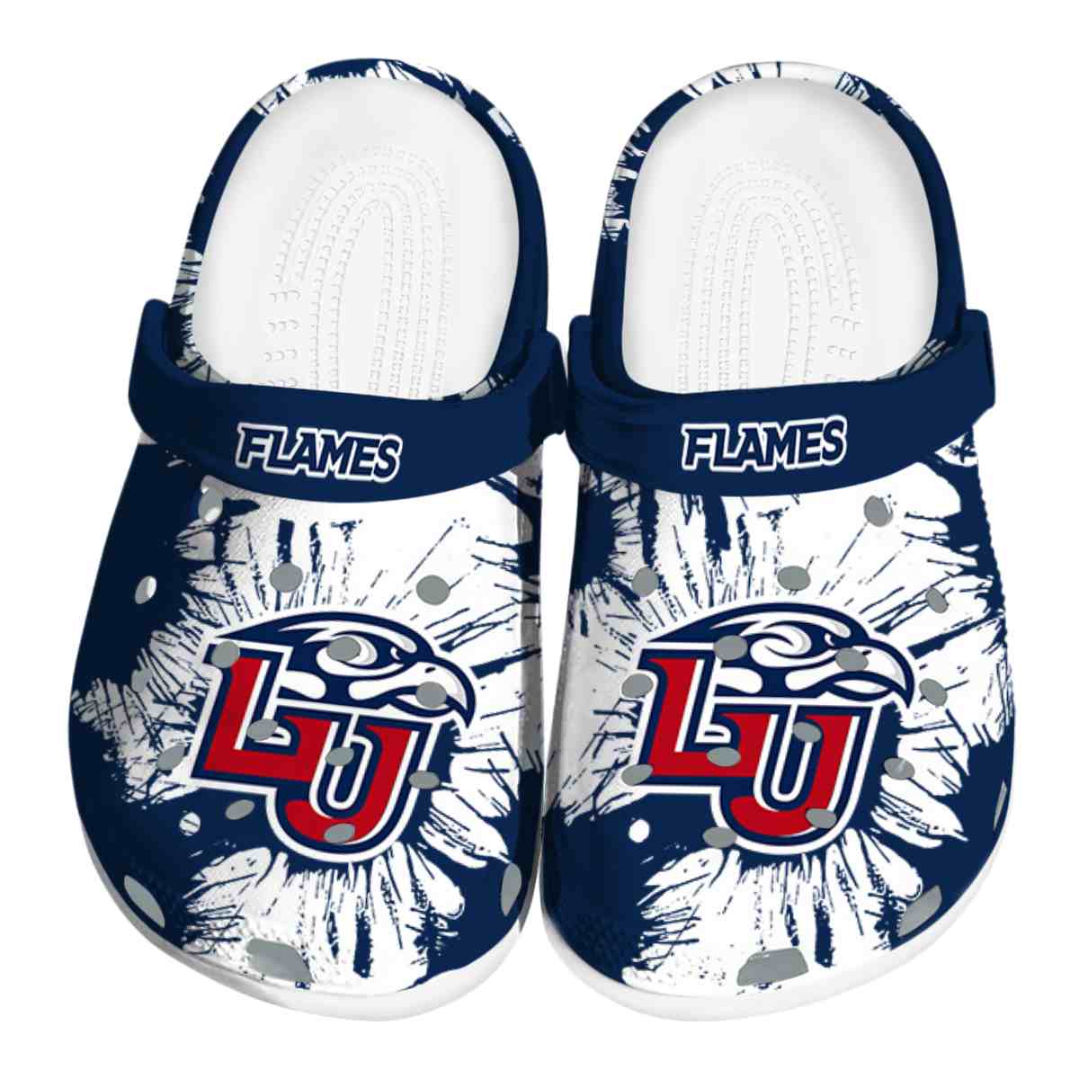 Liberty Flames NCAA Sport Crocs Crocband Clogs Shoes Comfortable For Men Women and Kids