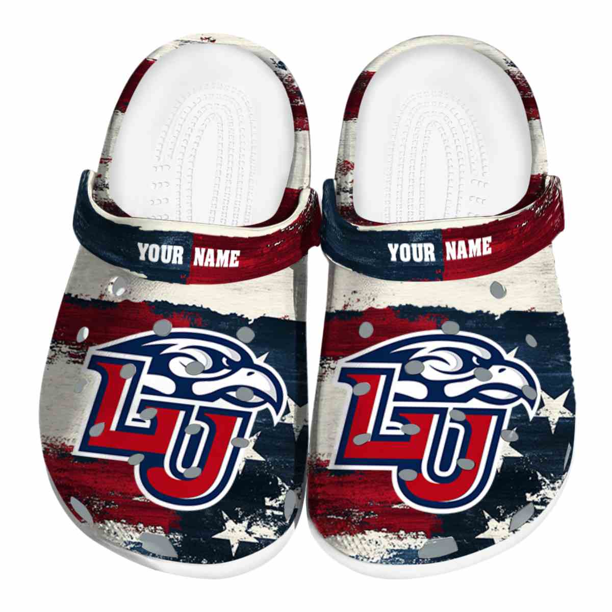 Liberty Flames NCAA Sport Crocs Crocband Clogs Shoes Comfortable For Men Women and Kids