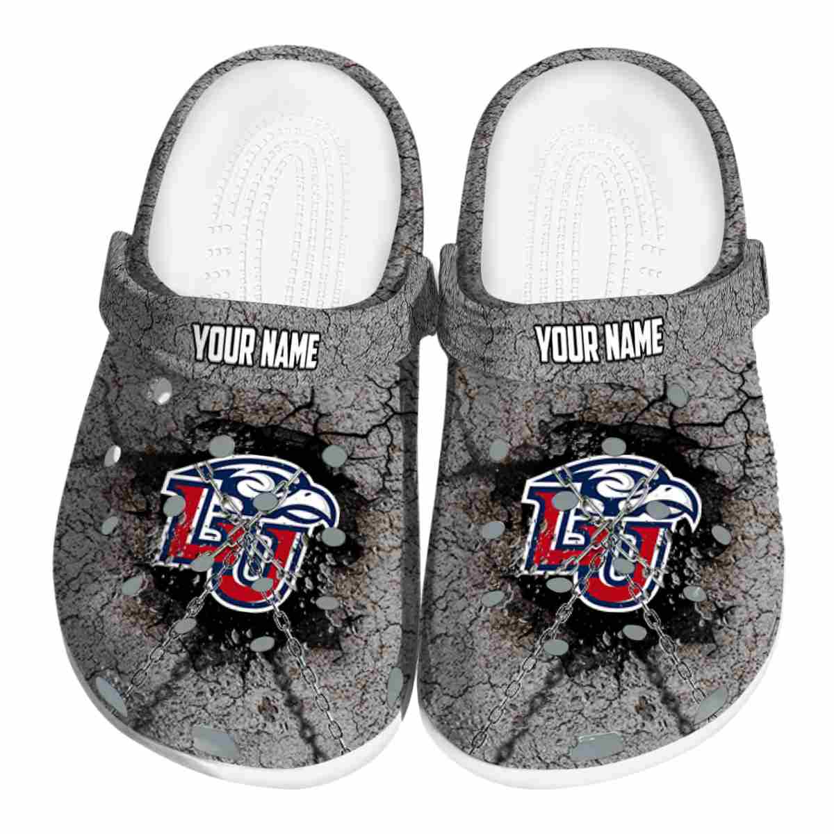 Liberty Flames NCAA Sport Crocs Crocband Clogs Shoes Comfortable For Men Women and Kids