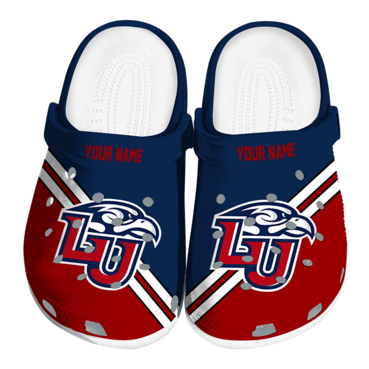 Liberty Flames NCAA Sport Crocs Crocband Clogs Shoes Comfortable For Men Women and Kids
