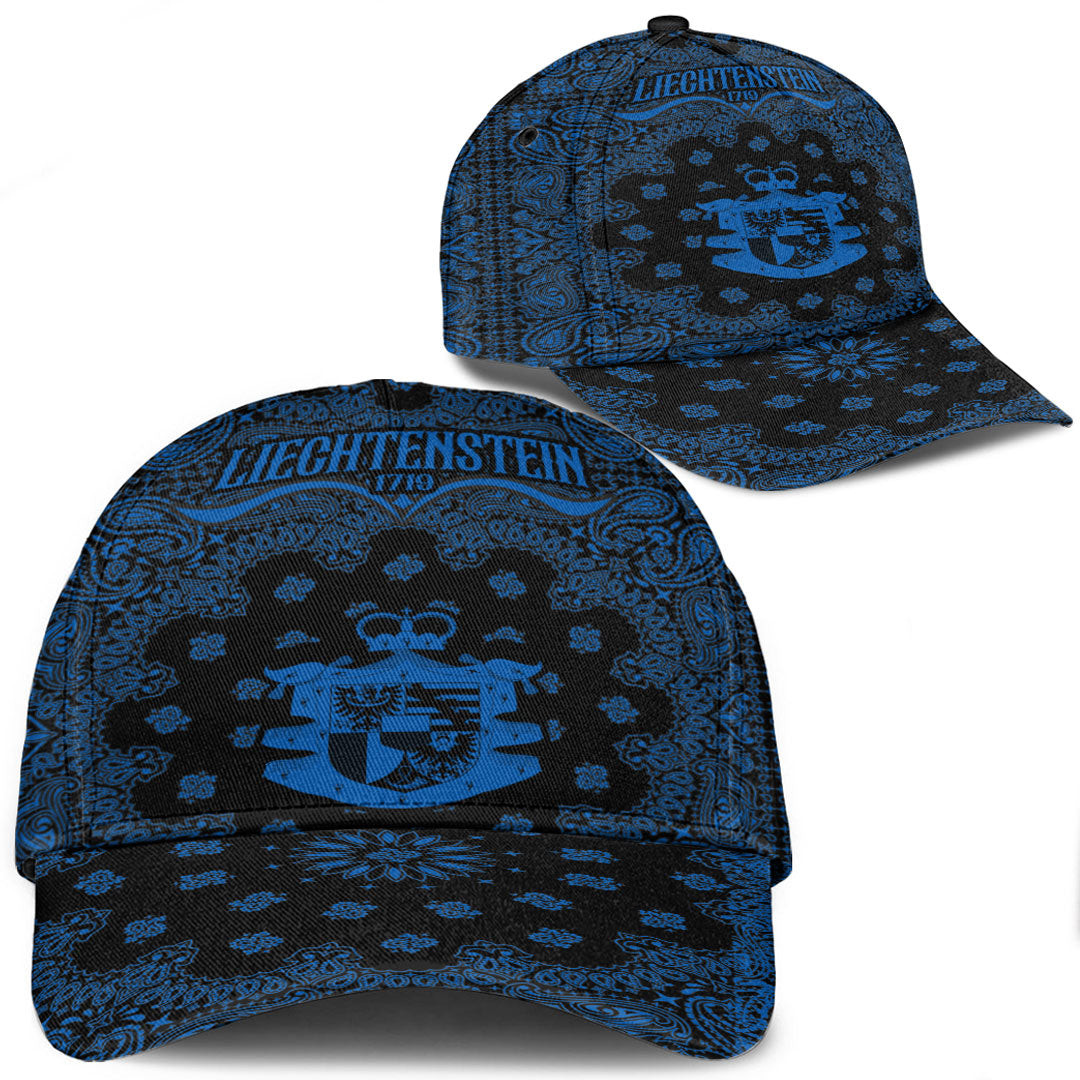 Liechtenstein Classic Cap Paisley Bandana Never Out of Date" Personalized Cap Trucker Hats Custom Hats Gifts For Men & Women"