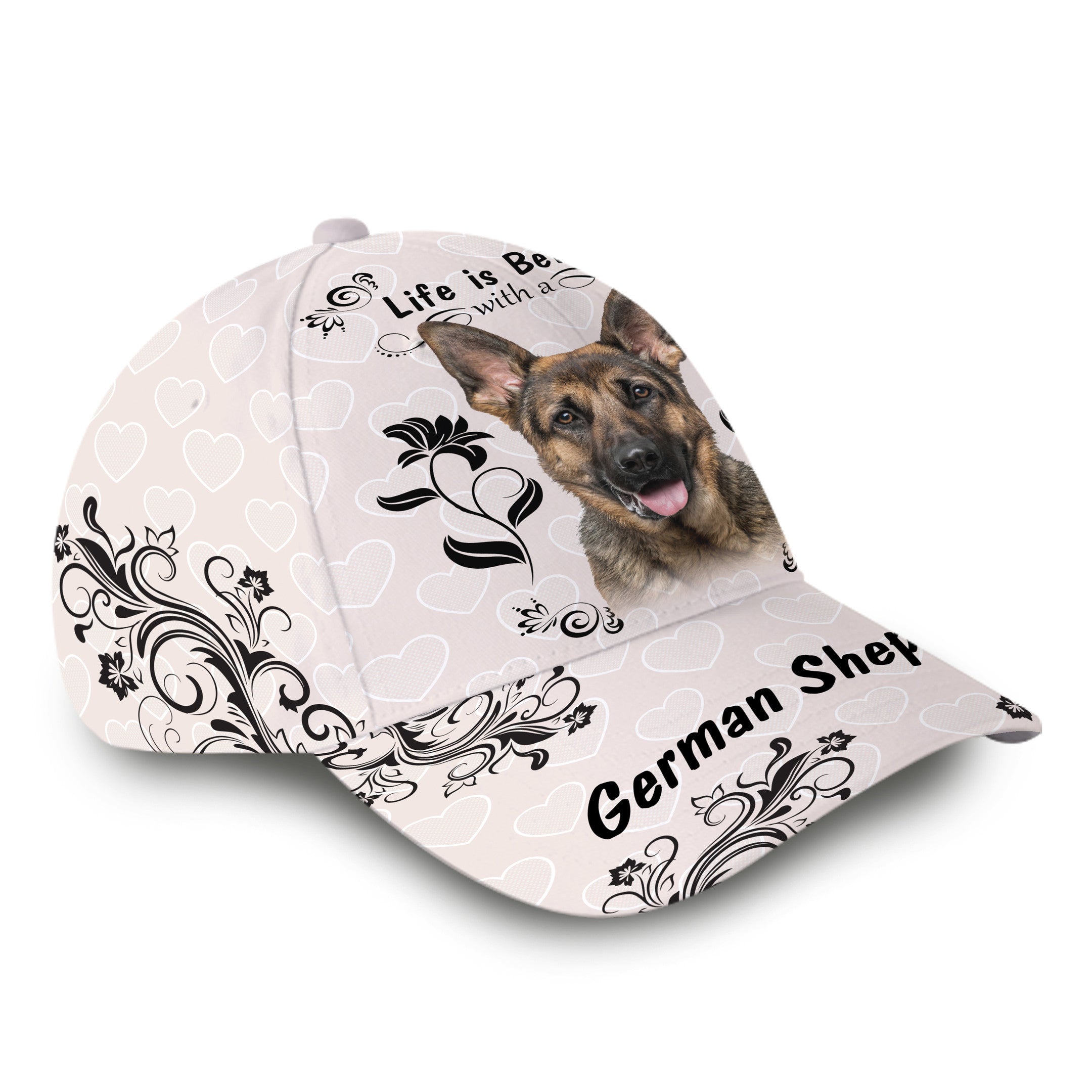 Life Is Better With German Shepherd Hat Classic Cap Trucker Hats Custom Hats Gifts For Men & Women