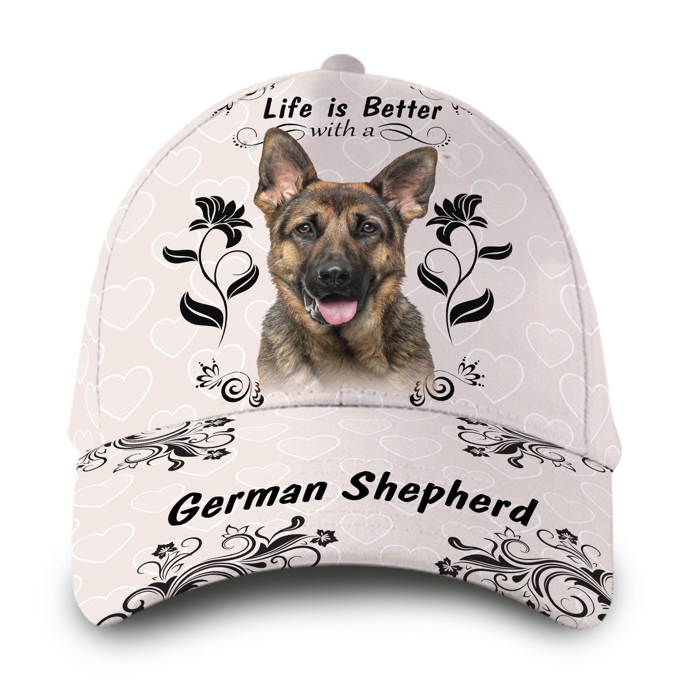 Life Is Better With German Shepherd Hat Classic Cap Trucker Hats Custom Hats Gifts For Men & Women
