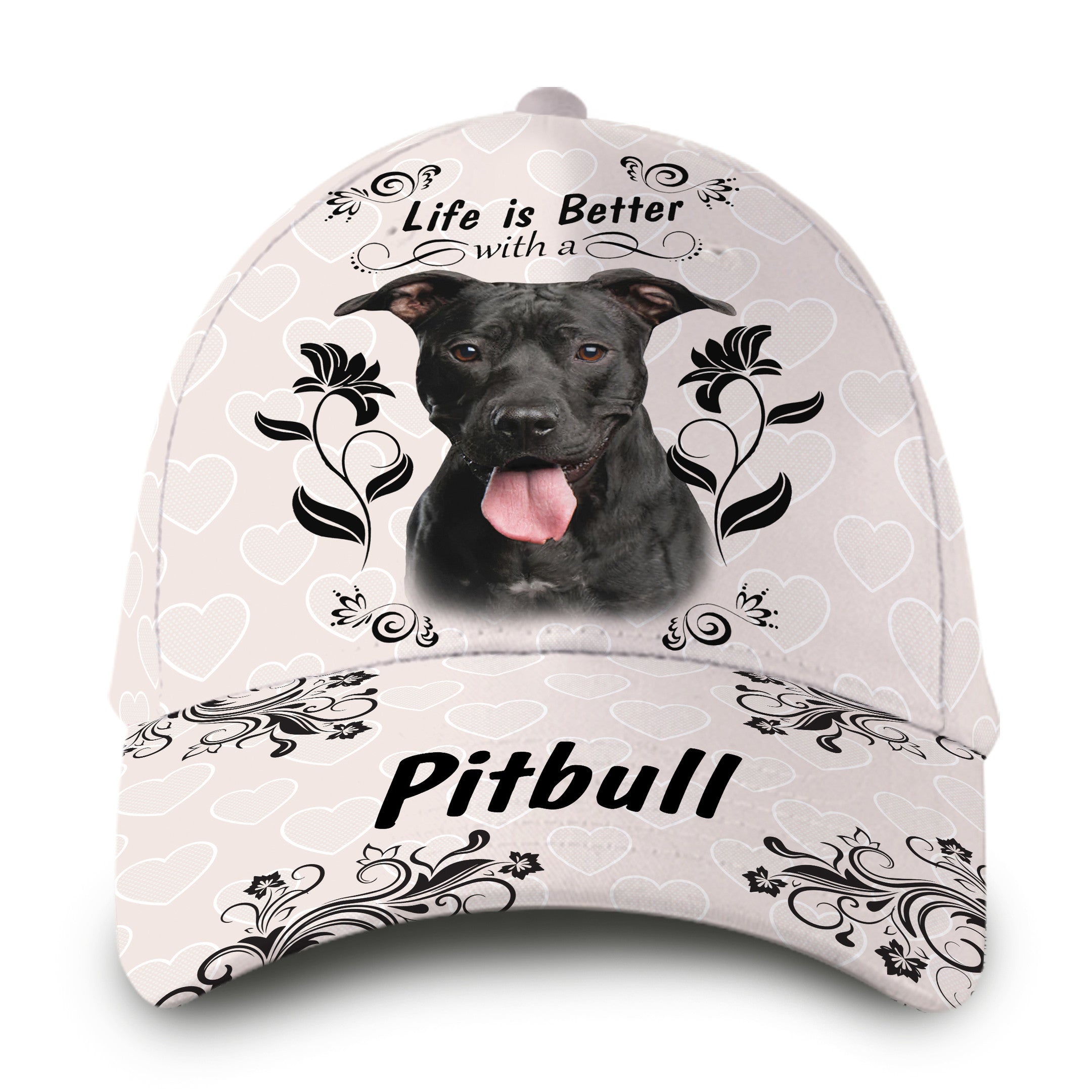 Life Is Better With Pitbull Hat Classic Cap Trucker Hats Custom Hats Gifts For Men & Women