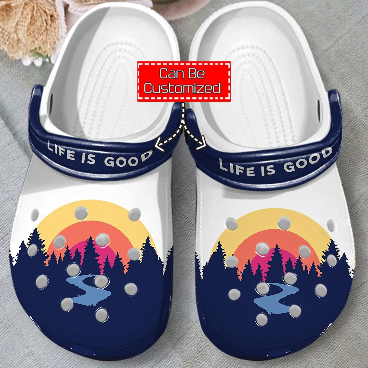 Life is Good clog Shoes Camping